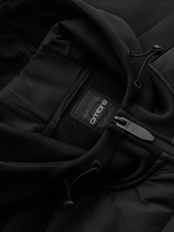 Ombre Clothing Muška lagana šarena sportska jakna s flisom Ombre Clothing