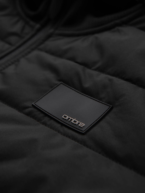 Ombre Clothing Muška lagana šarena sportska jakna s flisom Ombre Clothing