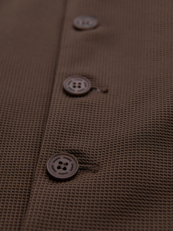 Ombre Clothing Muški strukturirani pleteni prsluk po mjeri s preklopnicima Ombre Clothing