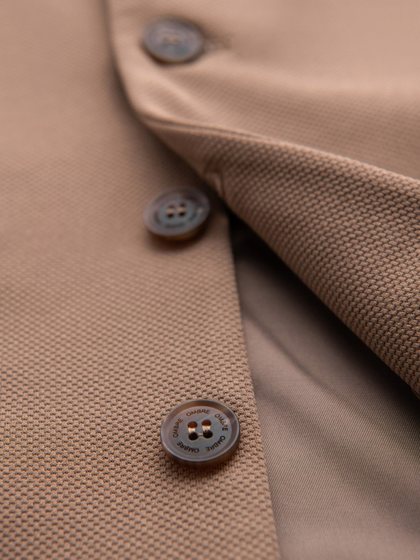 Ombre Clothing Uski elegantni muški prsluk s elastanom i preklopnicima Ombre Clothing