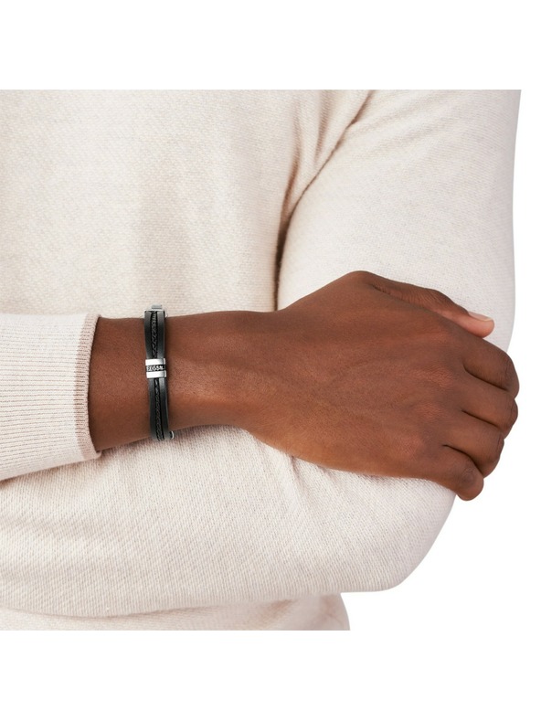 Fossil Muška kožna narukvica Fossil