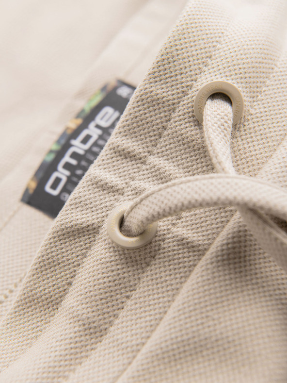 Ombre Clothing Muške pletene kratke hlače s preklopljenim nogavicama Ombre Clothing