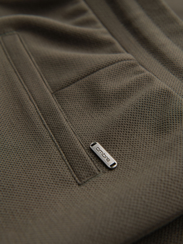 Ombre Clothing Muške pletene kratke hlače s preklopljenim nogavicama Ombre Clothing