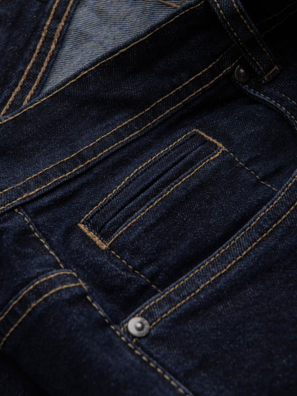 Ombre Clothing Muške traper kratke hlače s preklopljenim nogavicama Ombre Clothing