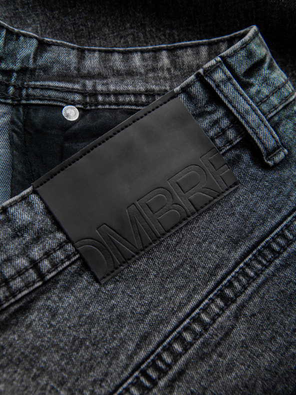 Ombre Clothing Muške traper kratke hlače s preklopljenim nogavicama Ombre Clothing