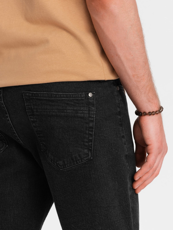 Ombre Clothing Muške traper kratke hlače s preklopljenim nogavicama Ombre Clothing