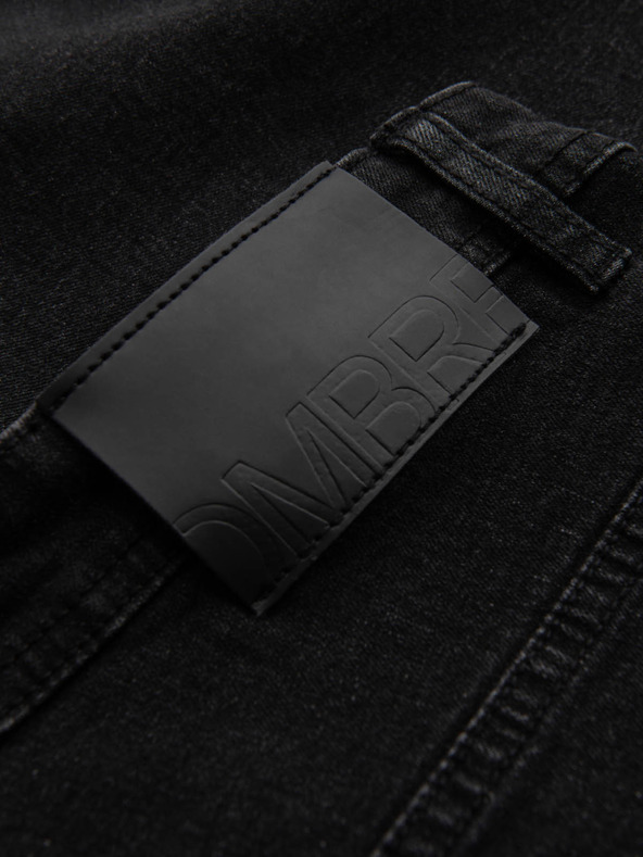 Ombre Clothing Muške traper kratke hlače s preklopljenim nogavicama Ombre Clothing