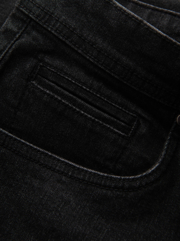 Ombre Clothing Muške traper kratke hlače s preklopljenim nogavicama Ombre Clothing