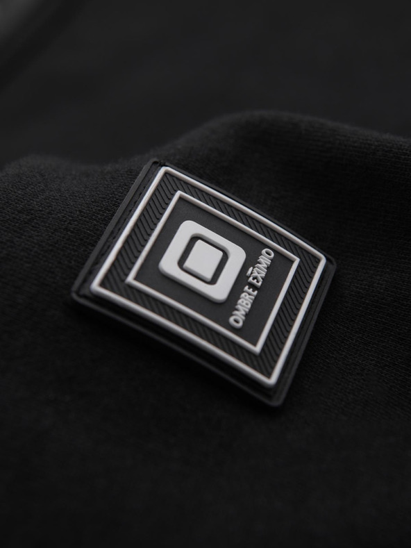 Ombre Clothing Oprana muška dukserica s dekorativnim šavom oko izreza Ombre Clothing