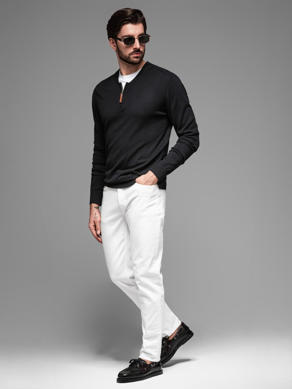 Ombre Clothing Muški pleteni džemper sa strukturiranim točkicama Ombre Clothing