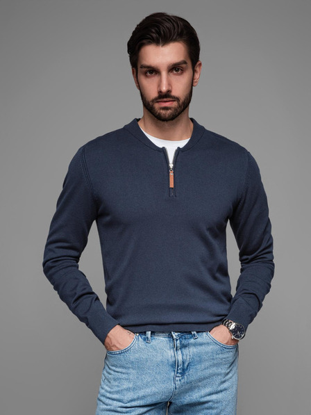 Ombre Clothing Muški pleteni džemper sa strukturiranim točkicama Ombre Clothing