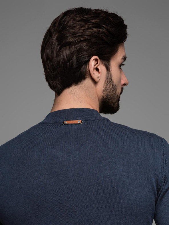 Ombre Clothing Muški pleteni džemper sa strukturiranim točkicama Ombre Clothing