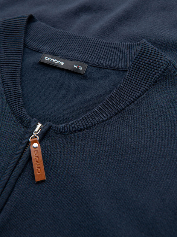 Ombre Clothing Muški pleteni džemper sa strukturiranim točkicama Ombre Clothing