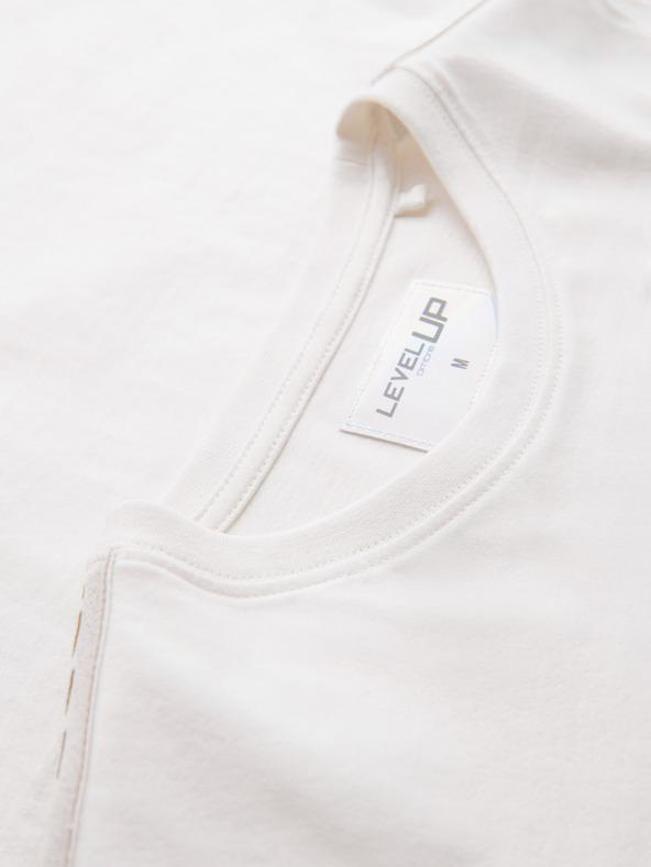 Ombre Clothing Muška pamučna majica s dugim rukavima, rubovima i printom na prsima Ombre Clothing