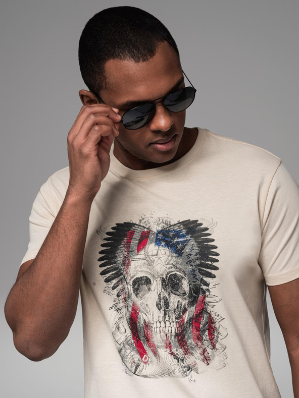 Ombre Clothing Muška pamučna majica s printom Ombre Clothing