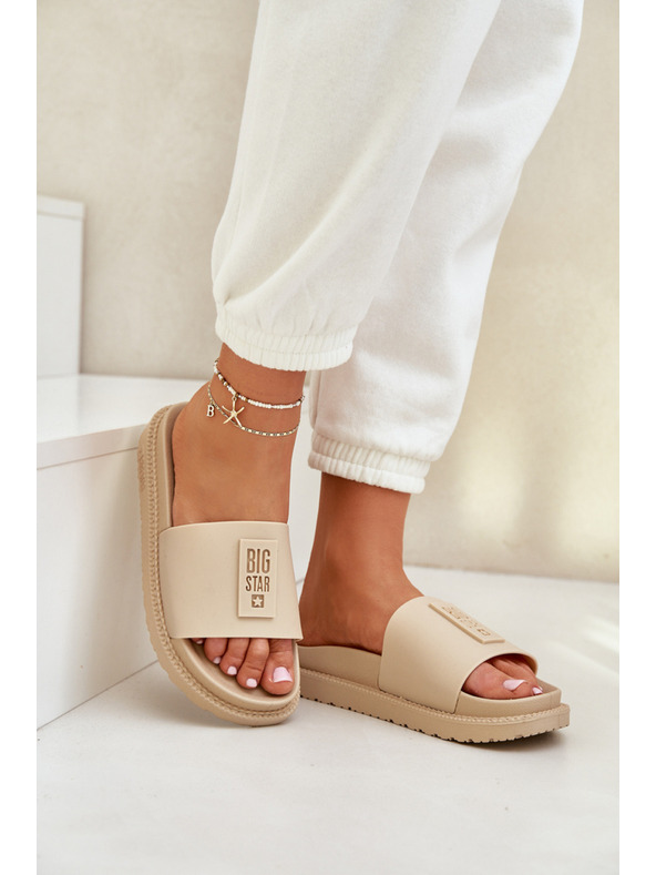 BIG STAR SHOES Ženske papuče Big Star – bež Veličina: