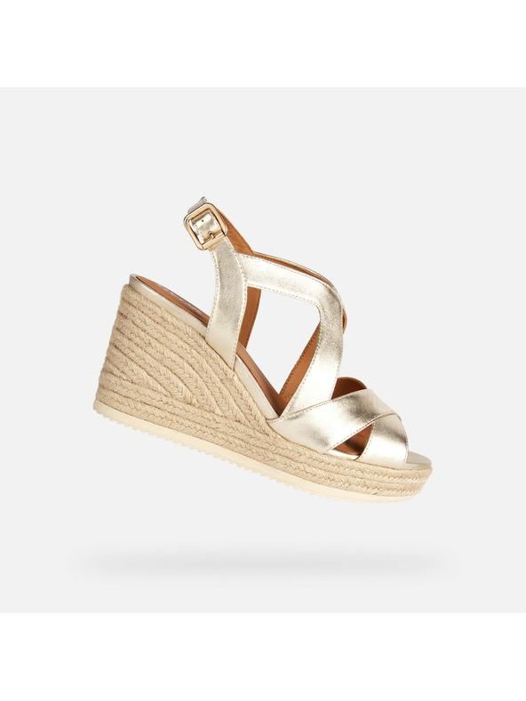 Geox Zlatne ženske sandale Geox Ponza