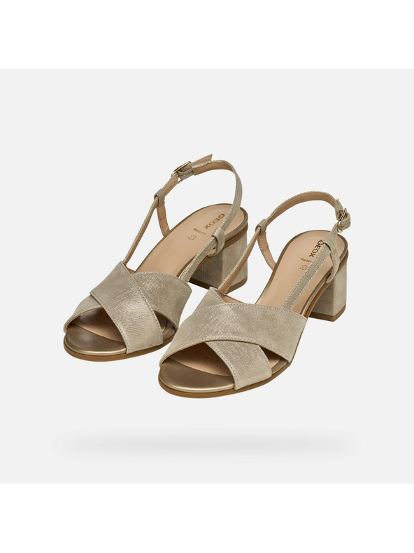 Geox Zlatne ženske sandale Geox Aurely 50