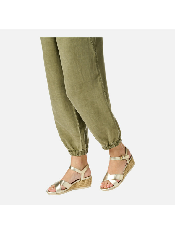 Geox Zlatne ženske sandale Geox Ischia Corda