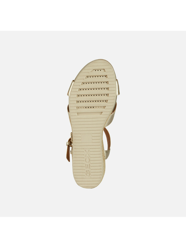 Geox Zlatne ženske sandale Geox Ischia Corda