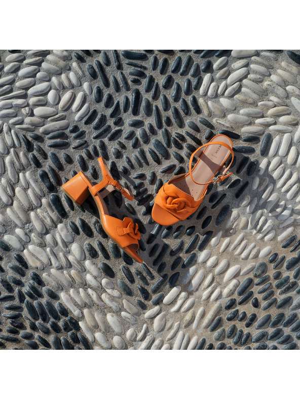 Geox Narančaste ženske sandale Geox New Eraklia 50 T