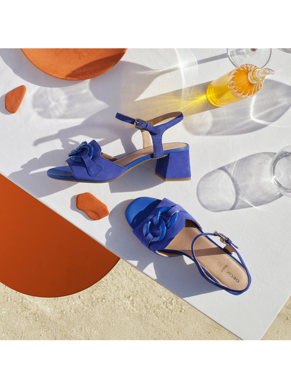 Geox Plavo-ljubičasti ženski sandali Geox New Eraklia 50 T