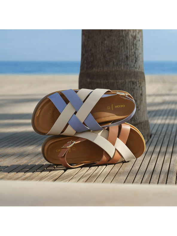 Geox Svjetloplavo modre ženske sandale Geox Adelash