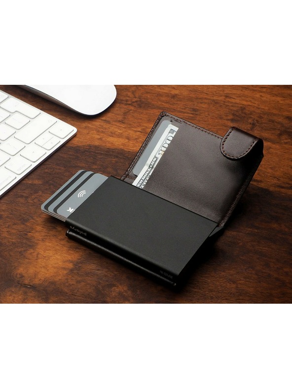 Pularys Muška kožni novčanik Pularys Solo smeđi