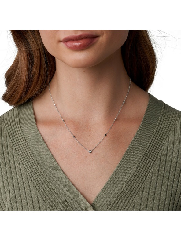 Fossil Ženski srebrni ogrlica Fossil JFS00453040