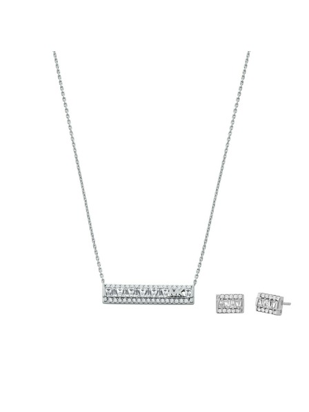 Michael Kors Ženski srebrni ogrlica Michael Kors MKC1688SET