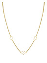 Rosefield Rosefield zlatni ogrlica Triple Heart JNTHG-J535