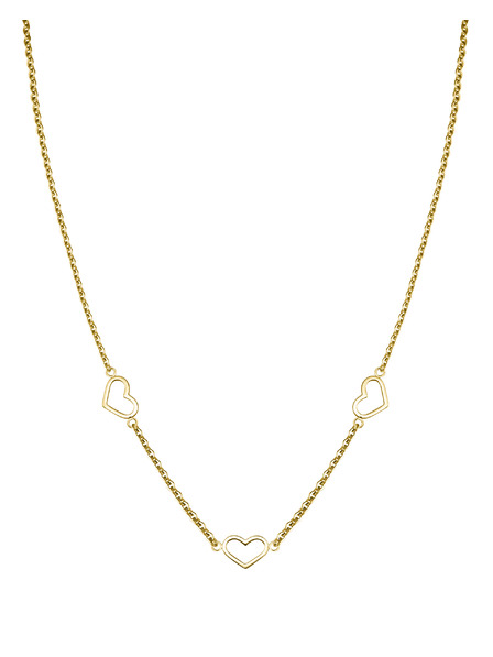 Rosefield Rosefield zlatni ogrlica Triple Heart JNTHG-J535