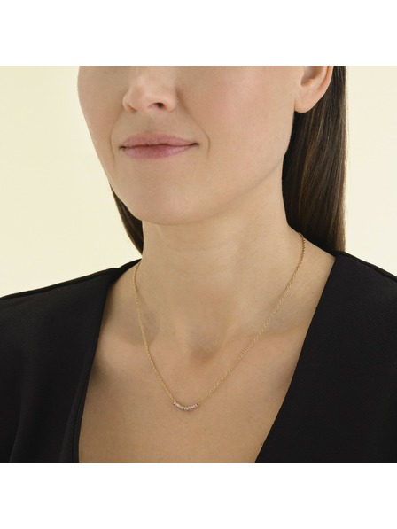 Rosefield Ženski pozlaćeni ogrlica Rosefield JNPRG-J811