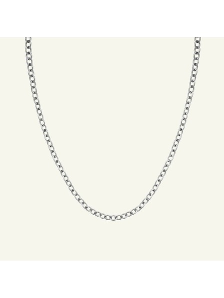 Rosefield Rosefield ogrlica srebrne boje Oval Chainlink JNOCS-J627