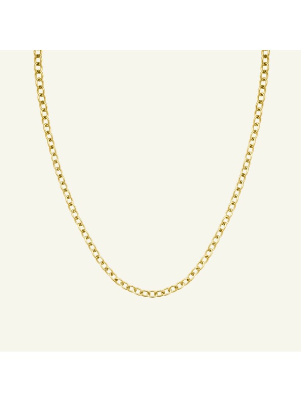 Rosefield Rosefield ogrlica zlatne boje Oval Chainlink JNOCG-J626