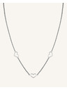 Rosefield Rosefield ogrlica srebrne boje Triple Heart JNTHS-J613