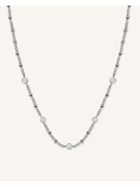 Rosefield Rosefield ogrlica srebrne boje Crystal JNSCS-J612