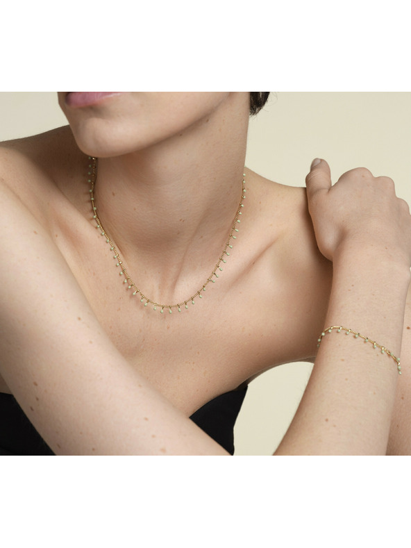 Rosefield Rosefield ogrlica zlatne boje Drop Chain JNDCG-J680