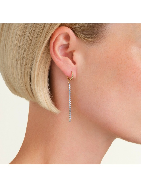 Rosefield Pozlaćene ženske naušnice Rosefield JETBG-J918