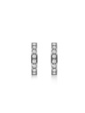 Rosefield Rosefield naušnice srebrne boje Crystal Hoops JECHS-J572