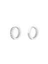 Rosefield Rosefield naušnice srebrne boje Crystal Hoops JECHS-J572