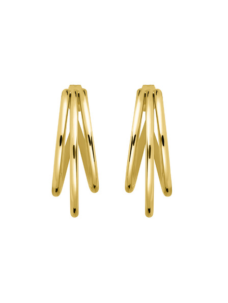 Rosefield Rosefield naušnice zlatne boje Triple Hoops JETHG-J573