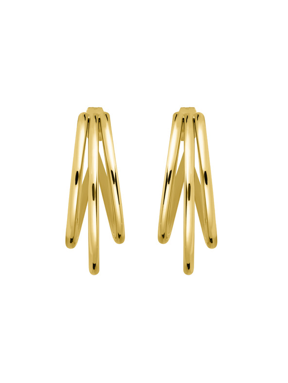 Rosefield Rosefield naušnice zlatne boje Triple Hoops JETHG-J573