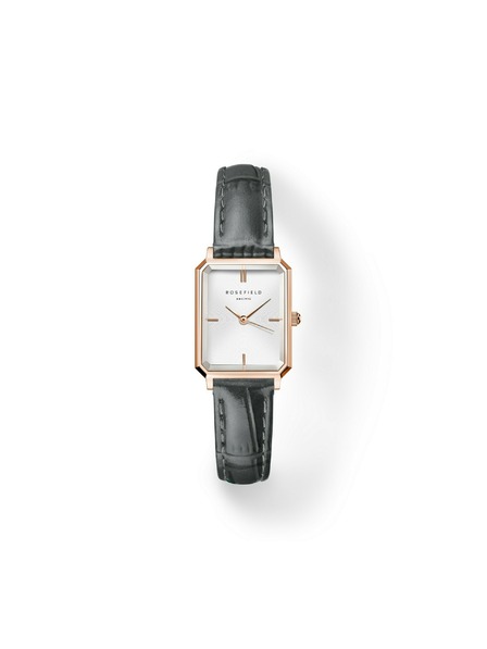 Rosefield Ženske satovi Rosefield Octagon XS Grey Leather OWGLR-O87