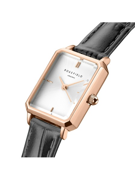 Rosefield Ženske satovi Rosefield Octagon XS Grey Leather OWGLR-O87