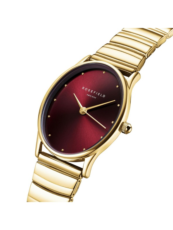 Rosefield Ženske ručne Rosefield Oval Burgundy OVGSG-OV15