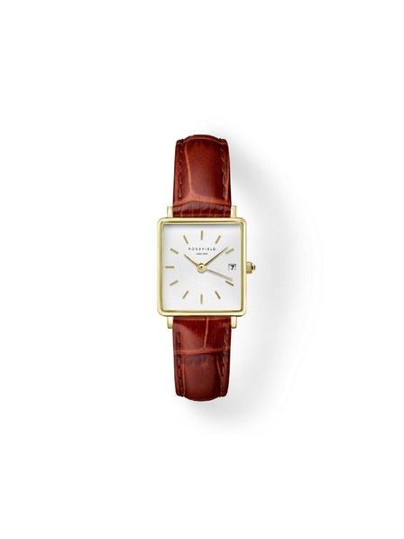 Rosefield Ženske ručne Rosefield Boxy XS Brown Leather QWBLG-Q55