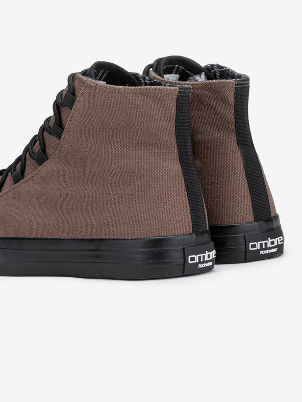 Ombre Clothing Crno-smeđe muške tenisice cipele Ombre Clothing T378