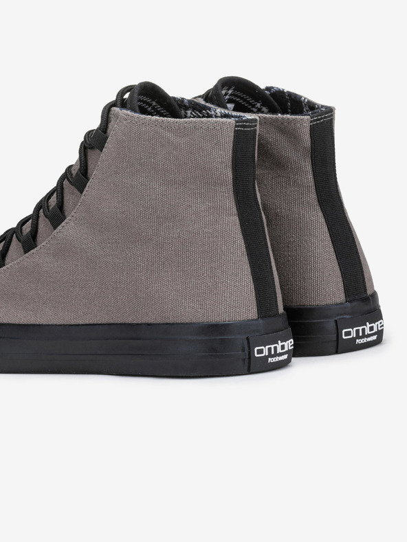 Ombre Clothing Crne i sive muške tenisice cipele Ombre Clothing T378