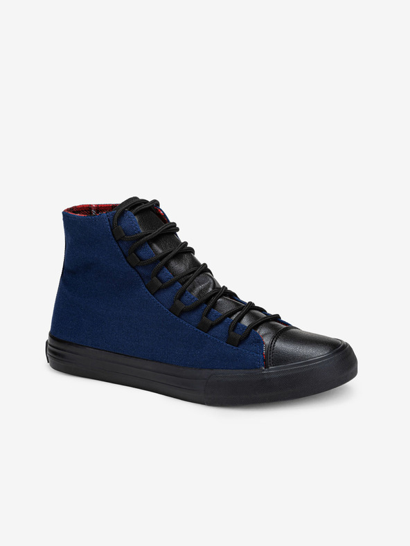 Ombre Clothing Crno-plave muške tenisice cipele Ombre Clothing T378